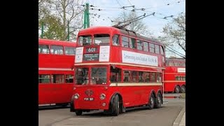 London Trolley Buses Trip 1950&#39;s The Good Old Days