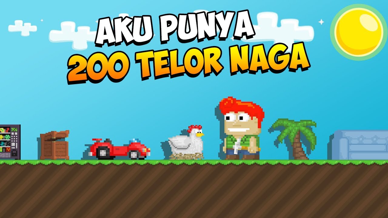 AKU PUNYA 200 TELUR NAGA DI GROWTOPIA!