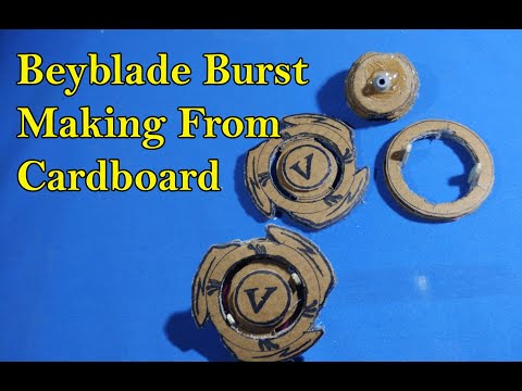 Beyblade burst top making from cardboard | Looking valtreak Beyblade top making at home