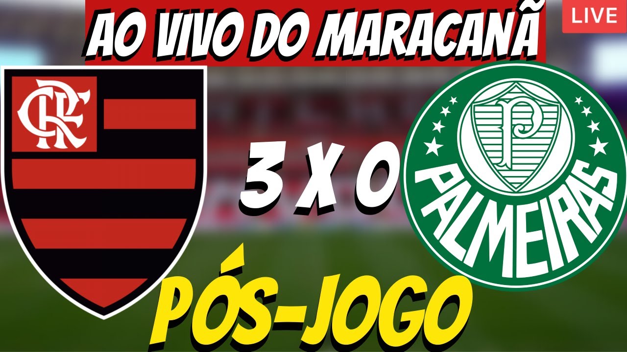 Flamengo 3×0 Palmeiras: Verdão perde e fica tudo embolado3VV