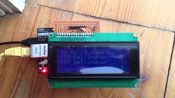 TfL buses live update with an Arduino and Ethernet Shield
