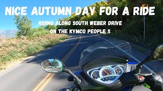 Nice autumn day to take a ride on South Weber Drive on the Kymco People S
