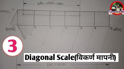 How To Draw Diagonal Scale// विकर्ण मापनी///Engineering drawing//Polytechnic First Semester