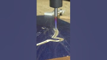 Cutting Out The 2 Color Sign - Shown 2X Speed