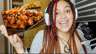 Video Reacción a El Guzzi/Pollo a la naranja de Panda Express/ Dulces la canasta