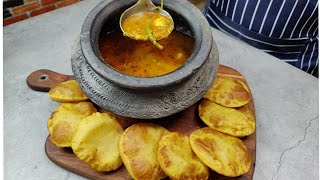 नाथद्वारा धर्मशाला की सात्विक पूरी और आलू की सब्जी बनाने का एक अनोखा तरीका Aloo Puri Bhaji Recipe |