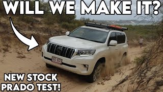 Pushing My New Stock 2021 Prado 150 To THE LIMIT! // Elim Beach Camping Part 1 // Stock Prado Test