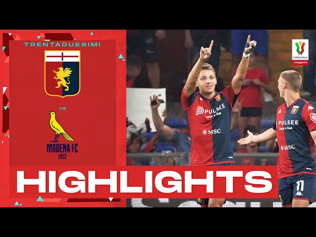 Genoa-Modena 4-3 | Pioggia di gol a Marassi: Gol & Highlights | Coppa Italia Frecciarossa 2023/24