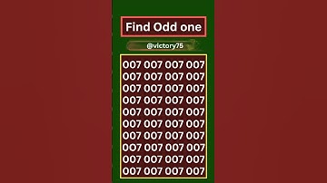 𝗖𝗮𝗻 𝘆𝗼𝘂 𝗳𝗶𝗻𝗱 𝘁𝗵𝗲 𝗼𝗱𝗱 𝗻𝘂𝗺𝗯𝗲𝗿?/#opticalillusion #shorts #puzzle #maths