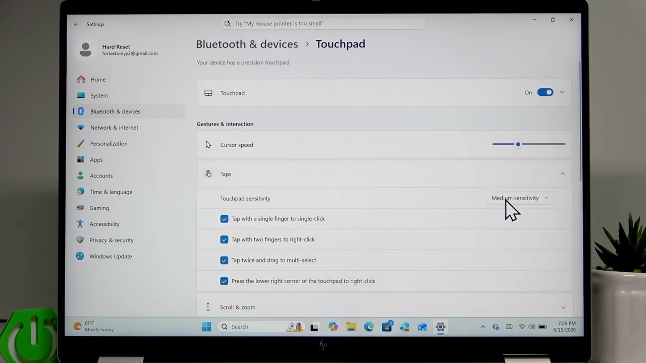 HP OmniBook 7 Flip – タッチパッド感度を変更する方法 - YouTube