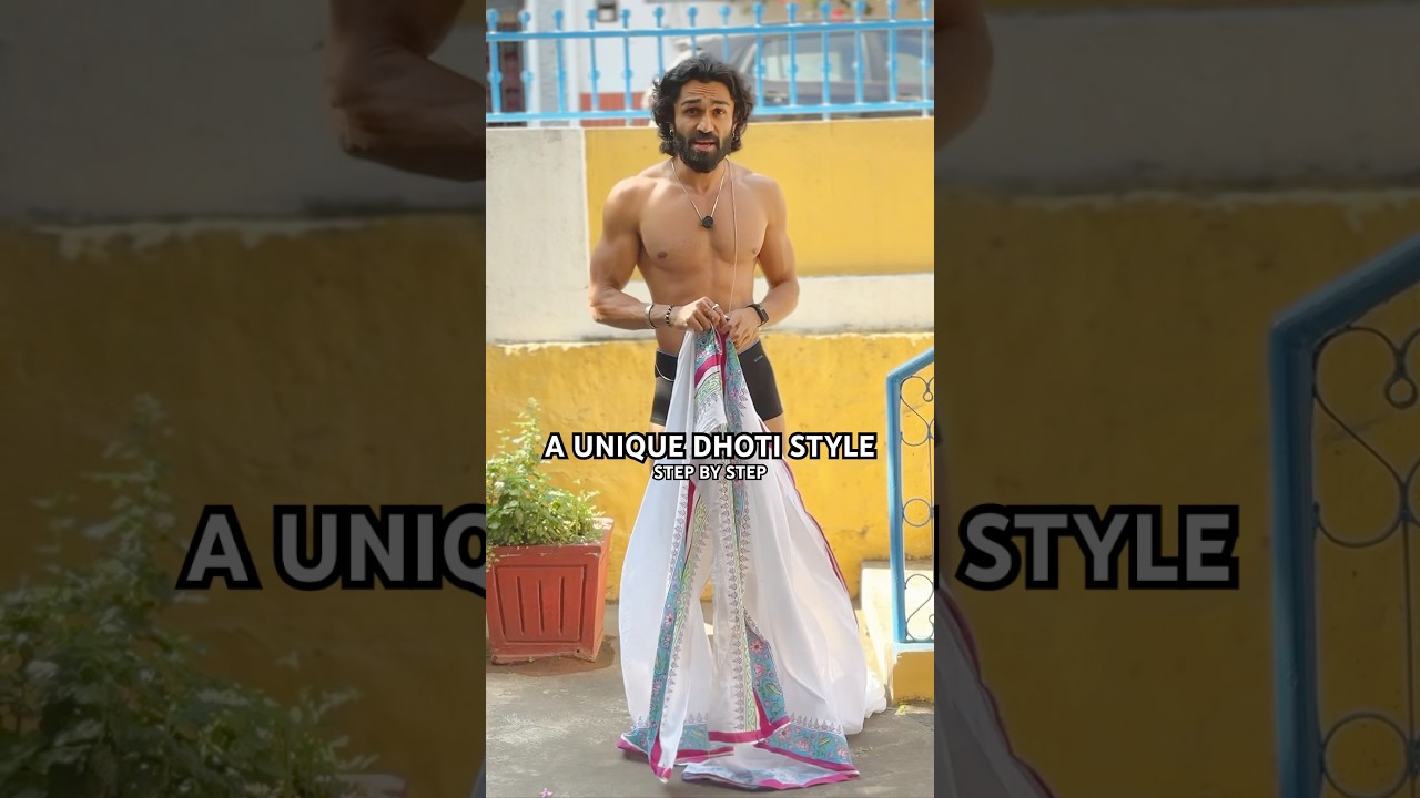 Уникальный видеоурок по драпировке дхоти! Шаг за шагом 🙏🏻 