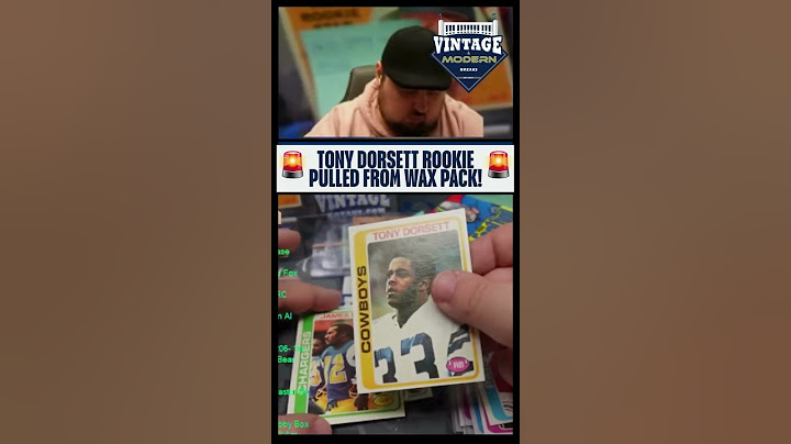We pulled a Tony Dorsett Rookie out of a 47 year old Football Pack!