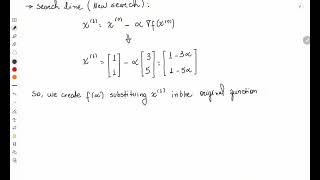 Steepest Descent Algorithm -  Unconstrained Optimisation EE403