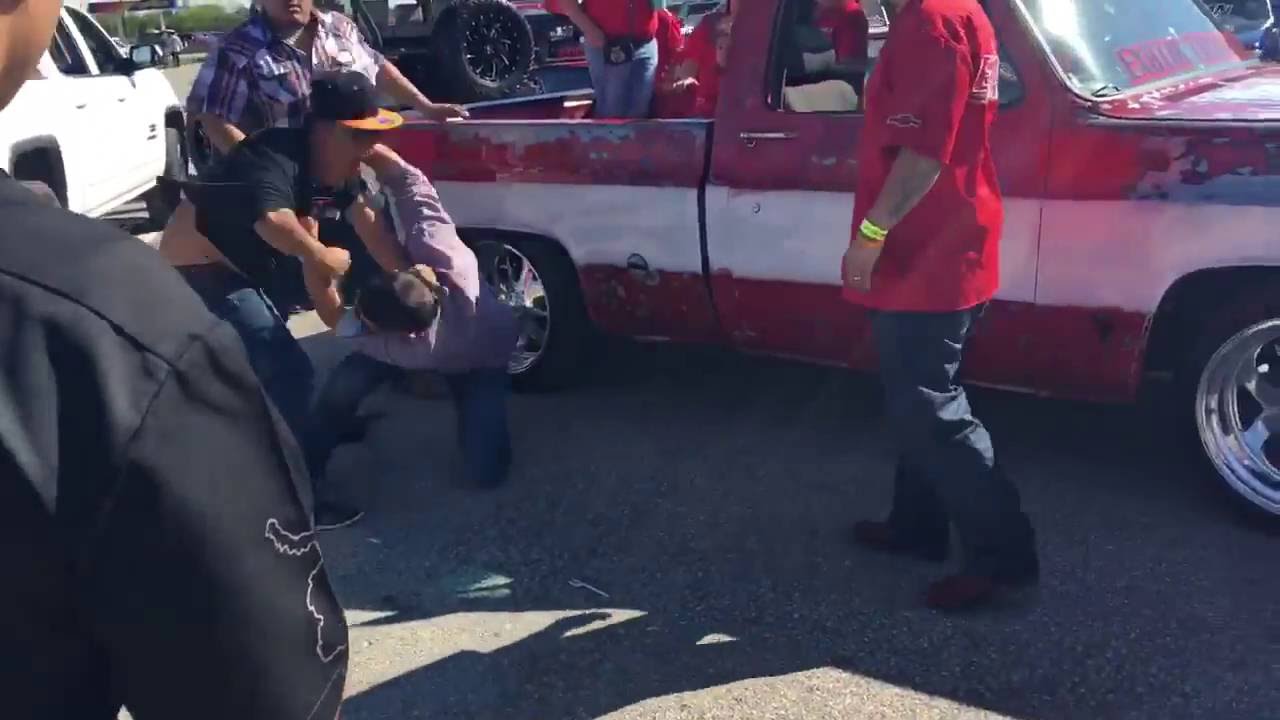 Knock Out Fight At Texas Truck Take Over YouTube
