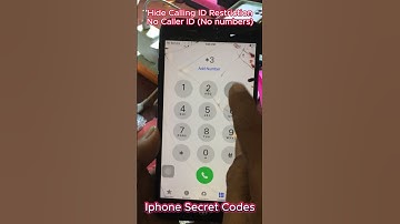 Iphone Secret Codes, Hide Calling ID RestrictionNo Caller ID (No numbers) #shortvideo #smartphone