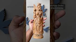 Sandalwood miniature Carving Vintage Queen Statue #vintage #sandalwoodart #statue #woodworking #art