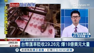 新台幣匯率走勢'雙面刃' 持續貶值恐引爆外幣資金出走│主播 陳書賢│【iStock盤前解析】20180413│三立iNEWS