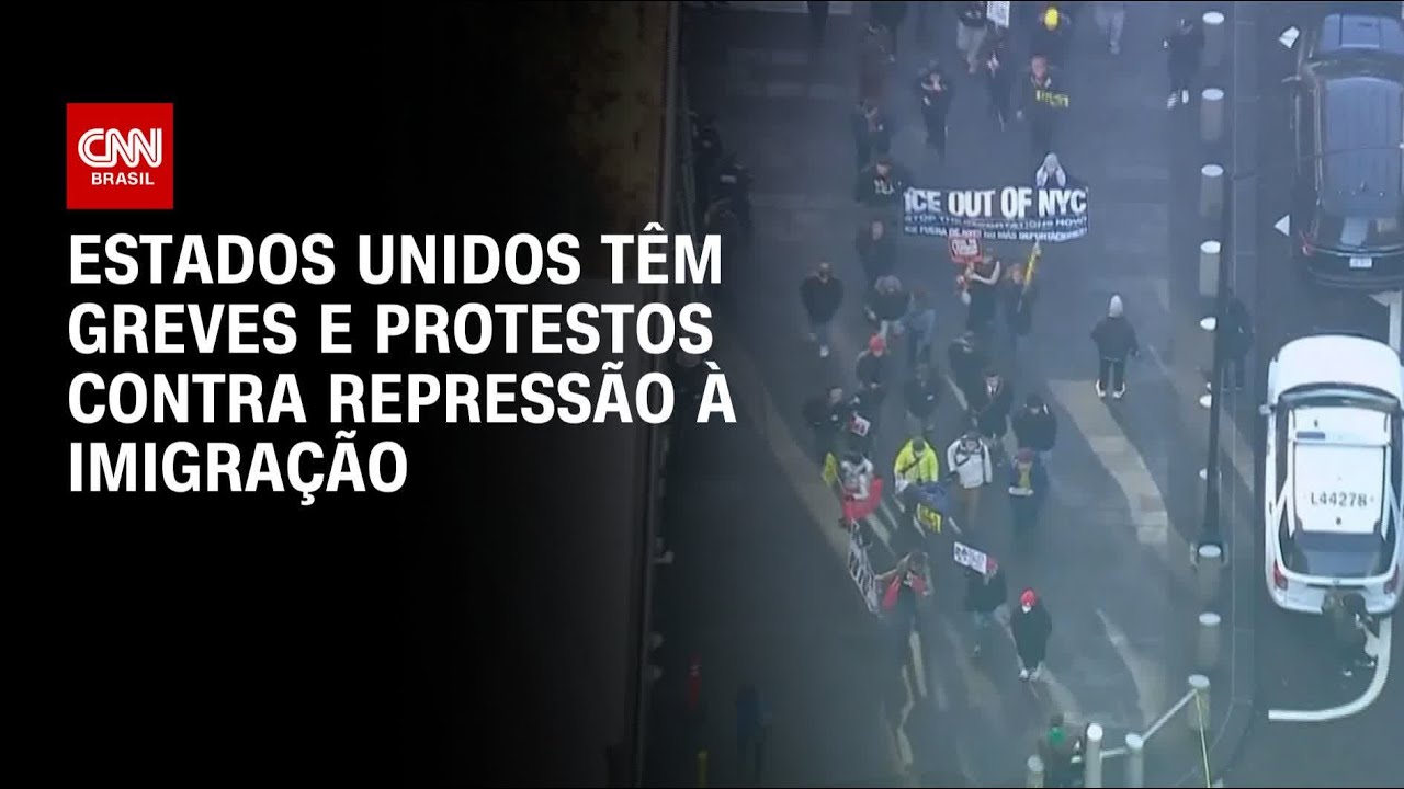 EUA: Manifestantes convocam greves e protestos contra política de imigração | CNN PRIME TIME