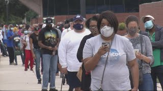 Long Lines for Early Voting in Rich. Co.