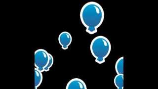 ФУТАЖ - синие воздушные шарики