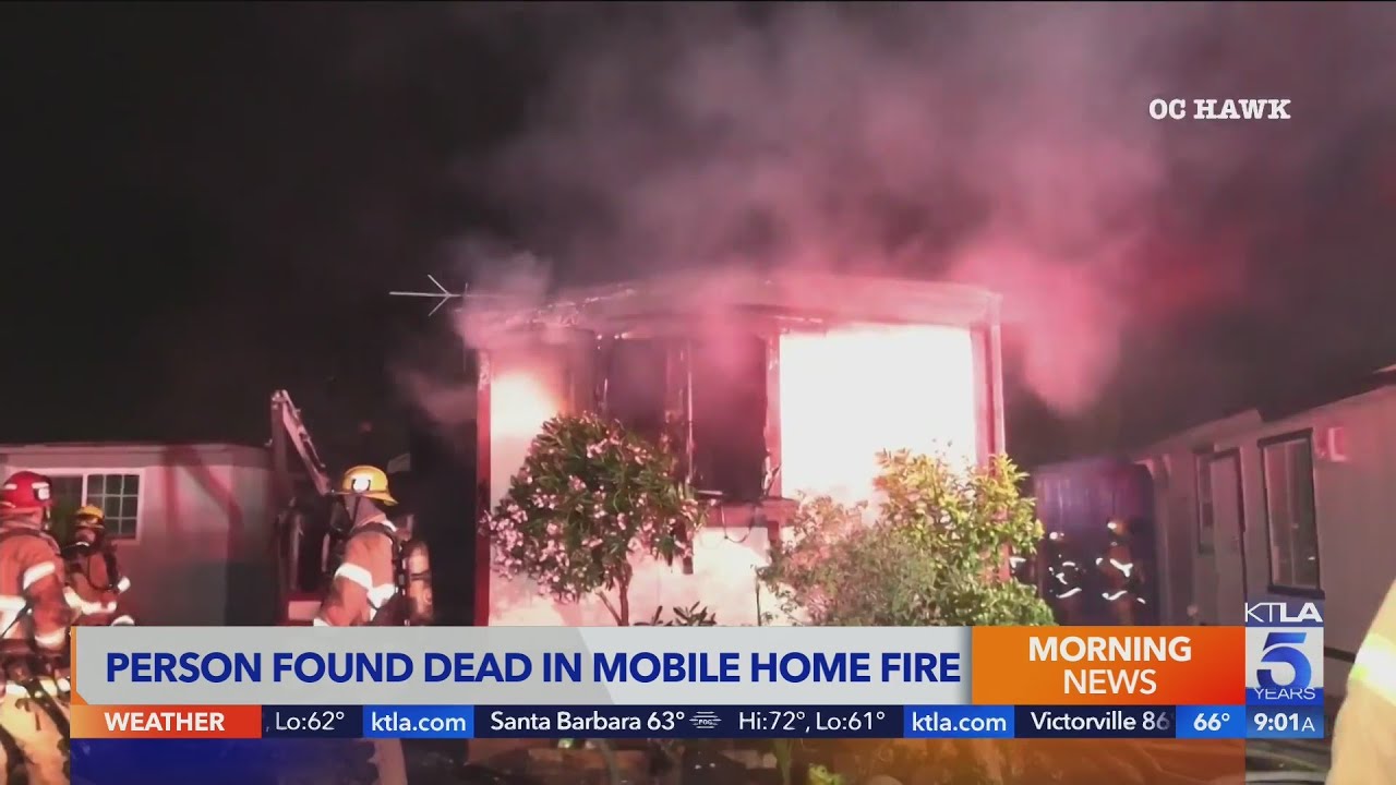 Firefighters discover body in smoldering Santa Ana mobile home