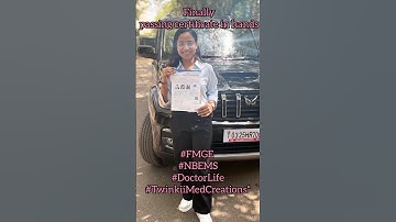 "NBEMS Office Visit for FMGE Certificate | Emotional Moment"#FMGE2024 #FMGEcertificate #nbems
