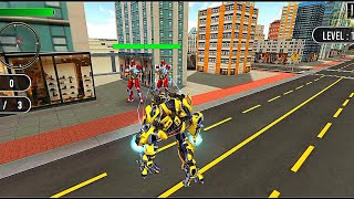 ヘリコプターロボット変身戦争：ロボットヘリコプターアクションゲーム - Androidゲームプレイ screenshot 3