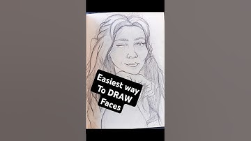 EASIEST Way to DRAW FACES | How to Draw Faces | #shorts #howtodraw #viral