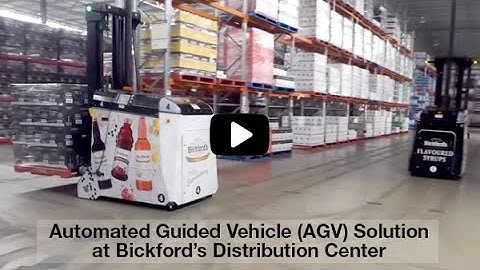 Dematic Automated Guided Vehicle (AGV) Solution at Bickford’s Distribution Center