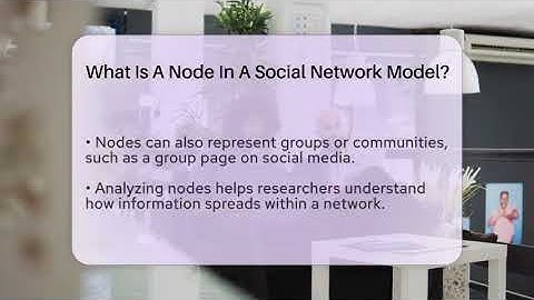 What Is A Node In A Social Network Model? - The Friendly Statistician