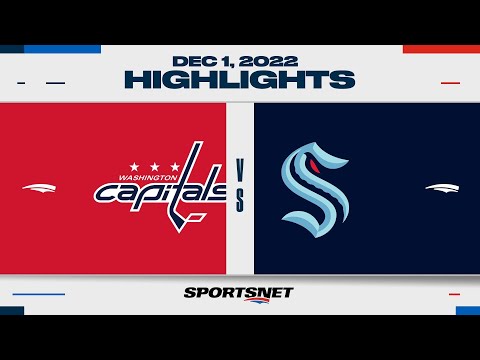 NHL Highlights | Capitals vs. Kraken - December 1, 2022