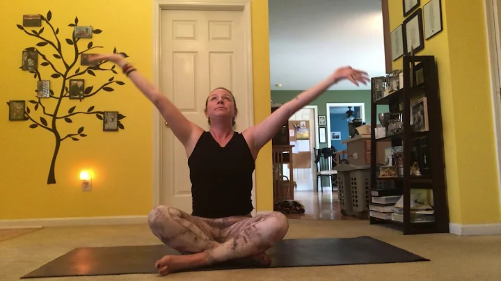 Basic yoga flow to calm anxiety, release pent up e...