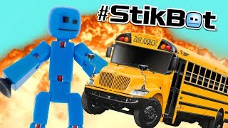 THE EXTREME SCHOOL BUS! #Stikbot