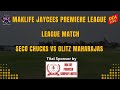 SECO Chucks vs Glitz Maharajas | Mak Life Jaycees Premier League - Day 2 || DCA LIVE STREAM