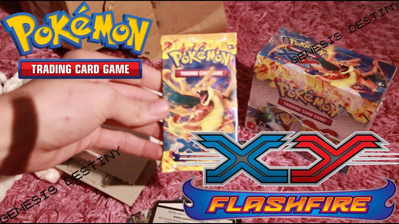 Pokemon Cards - Sealed Flashfire Booster Box + EX Cards + 1x Flashfire Pack Opening