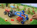 homemade diy mini tractor making hydraulic system plough machine @sanocreator