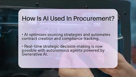 How Is AI Used In Procurement? - Talking Tech Trends