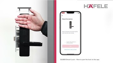 DL8800 How to pair the lock to the app