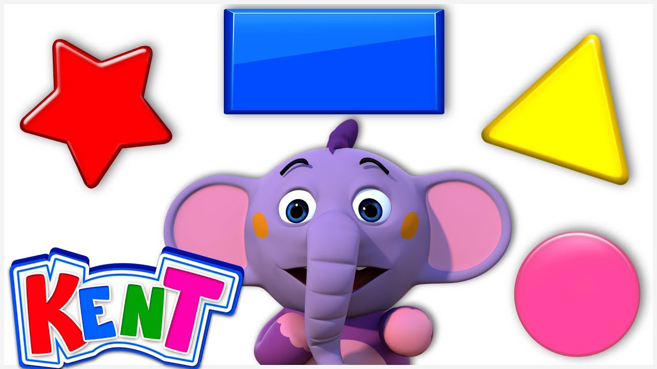 Kent The Elephant | Learning Shapes is Fun | Educational Videos for Children