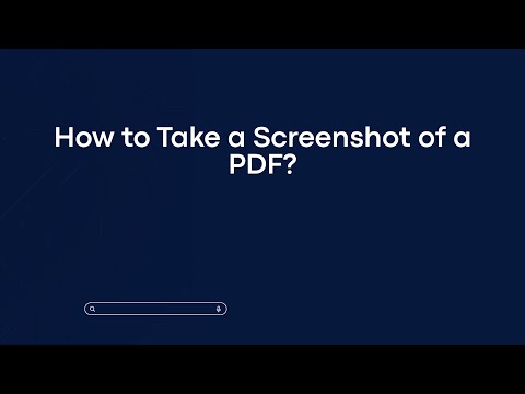 How to Take a Screenshot of a PDF?