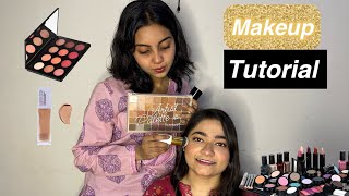 New Makeup kiya apni choti bhen ko first time 😍 | Glamour Makeup💄💖😱| Christina & Sebastian Vlogs