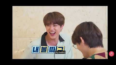 bts taehyung kiss jin 😂😂🥰🥰 funny reaction of jin run bts episode 128