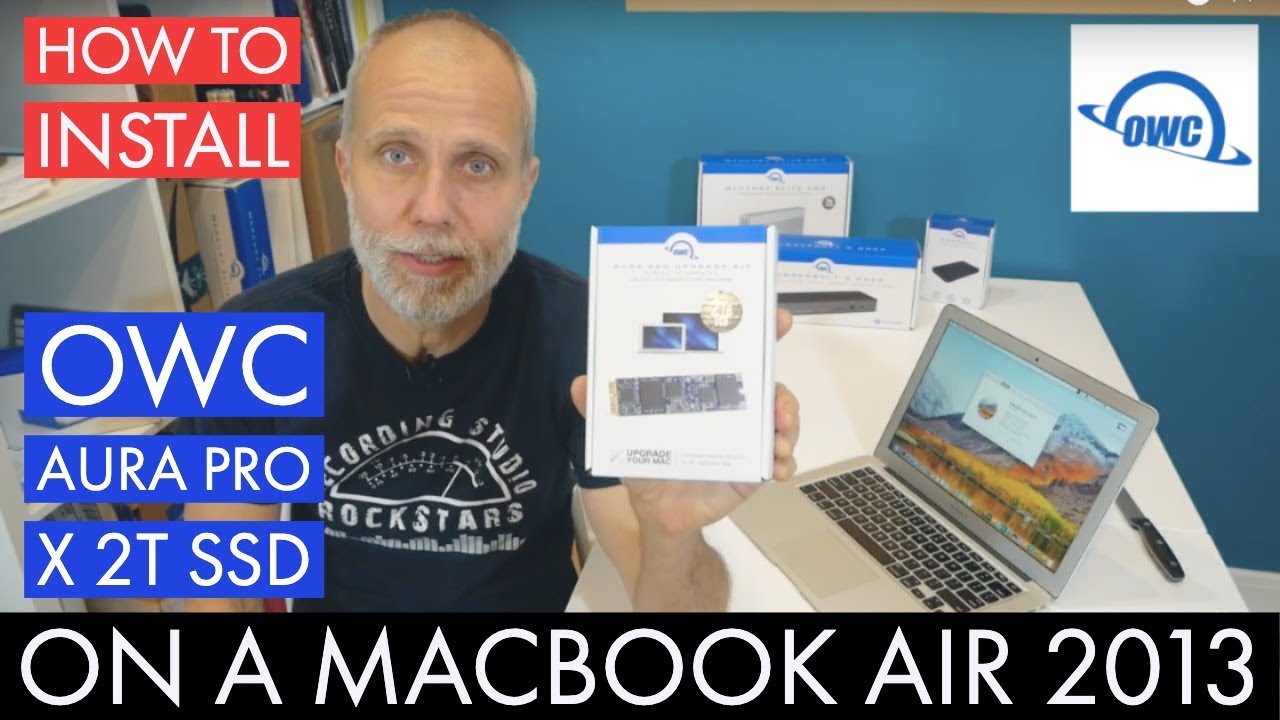 How To Install The OWC Pro X 2T SSD onto a MacBook Air 2013 - YouTube