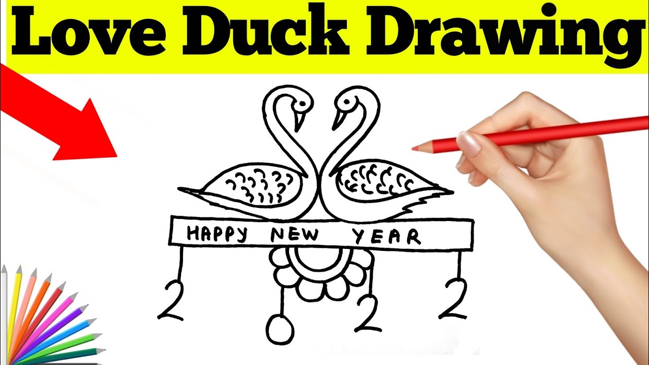 Happy New Year 2022 Special drawing for beginners | Apna drawing Art