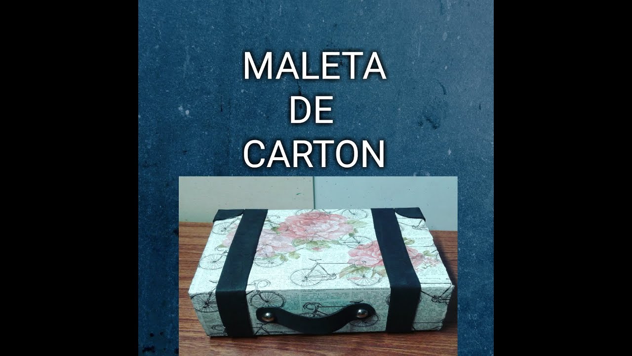 Maleta de cartón (papel maché) - mediana