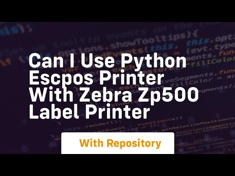 Can I use python escpos printer with zebra zp500 label printer