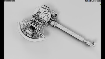 Scifi-Axe Speed Modeling - Grid Modeler (blender addon)