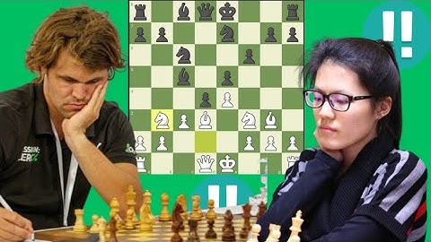 Een van de meest beroemde Magnus Carlsen vs Hou Yifan 2