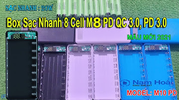 Box Sạc Dự Phòng Sạc Nhanh 8 Cell M8 PD Mẫu Mới 2021 | Nam Hoài Shop