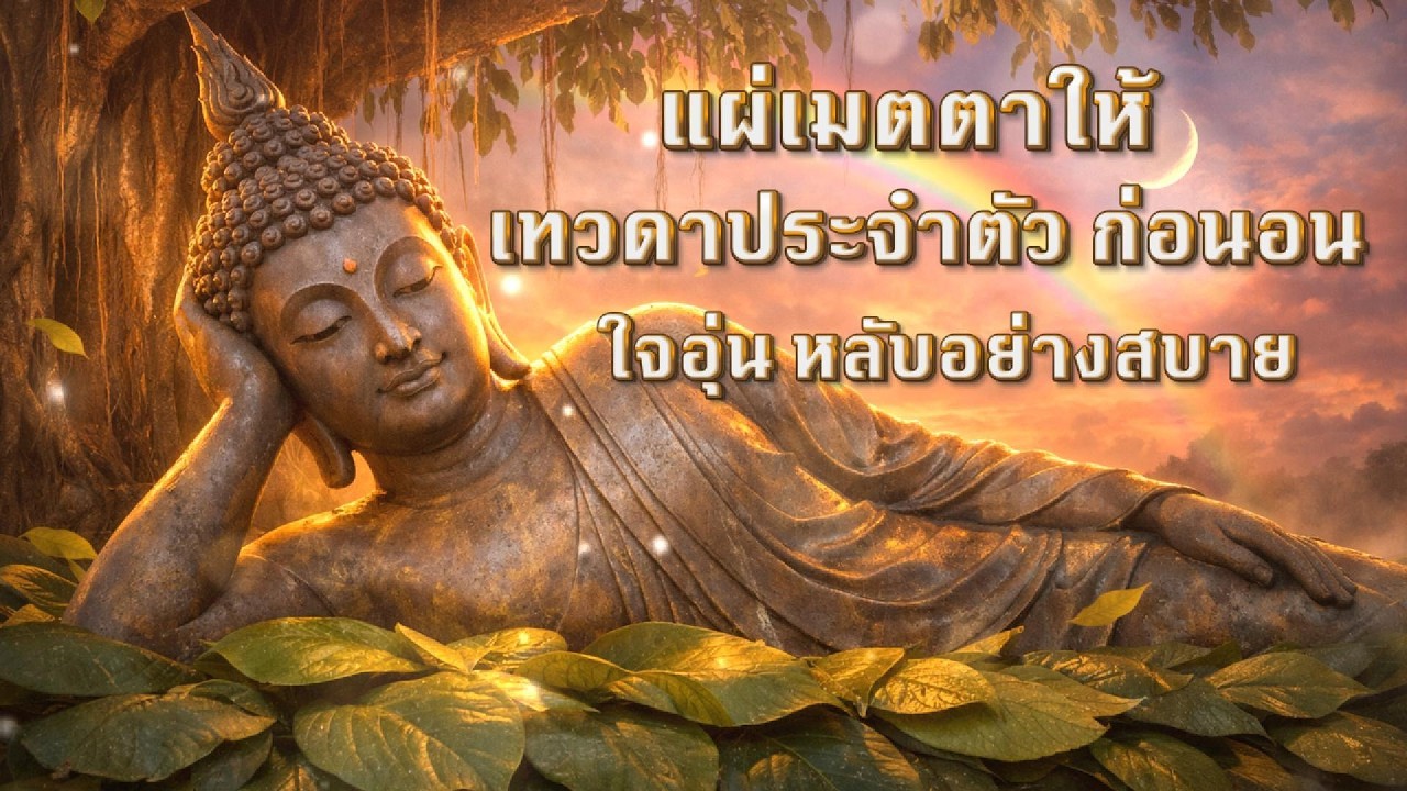 แผ่เมตตาให้เทวดาประจำตัว ก่อนนอน อุ่นใจ หลับอย่างสบาย